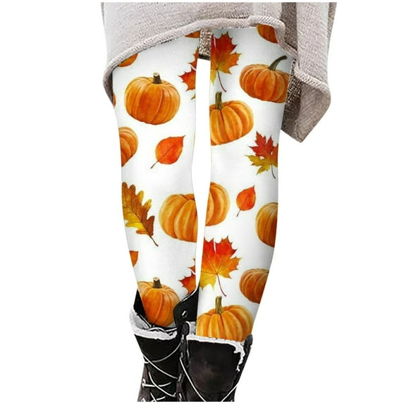 Awdenio Yoga Pants for Women Plus Size Halloween Leggings for Women High Waist Stretchy Warm Thermal Pants Elastic Leggings Pants