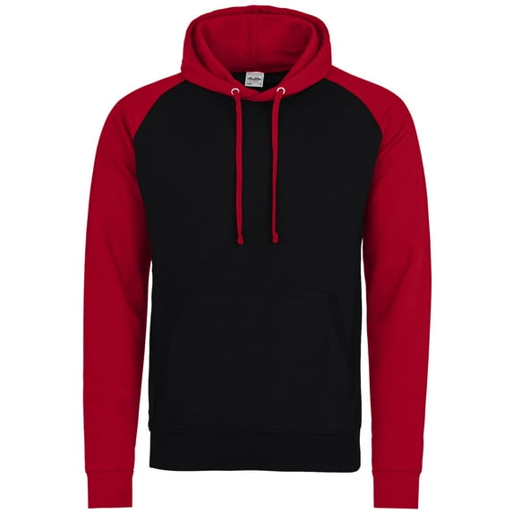 Awdis Just Hoods Adults Two Tone Hooded Baseball Sweatshirt/Hoodie