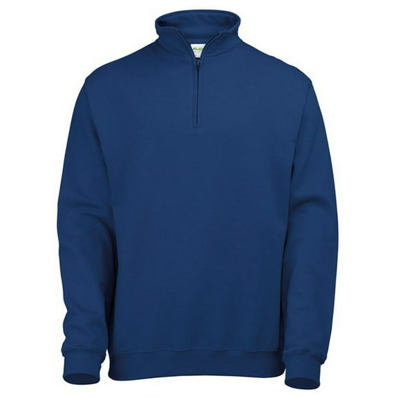 Awdis Mens Sophomore Zip Neck Sweatshirt