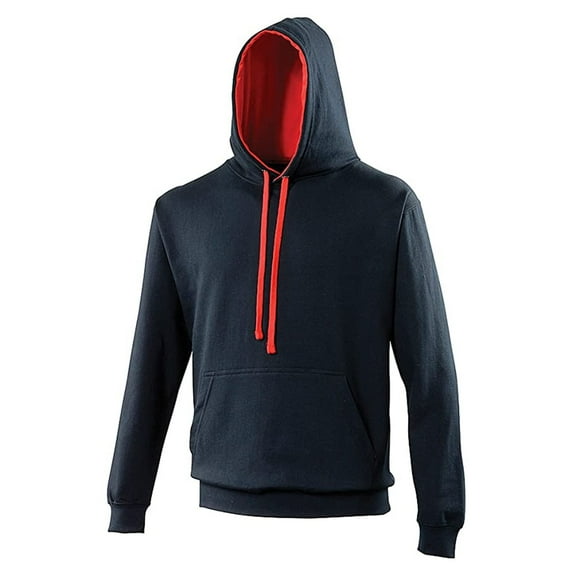 Awdis Mens Varsity Hooded Sweatshirt / Hoodie / Zoodie
