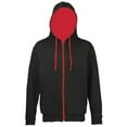 thumbnail image 1 of Awdis Mens Varsity Hooded Sweatshirt / Hoodie / Zoodie, 1 of 3