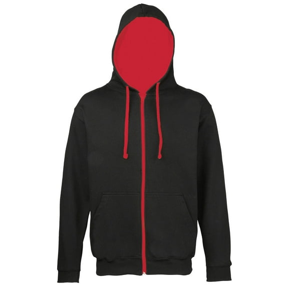 Awdis Mens Varsity Hooded Sweatshirt / Hoodie / Zoodie