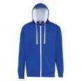 thumbnail image 1 of Awdis Mens Varsity Hooded Sweatshirt / Hoodie / Zoodie, 1 of 2