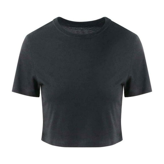 Awdis Womens Girlie Cropped T-Shirt