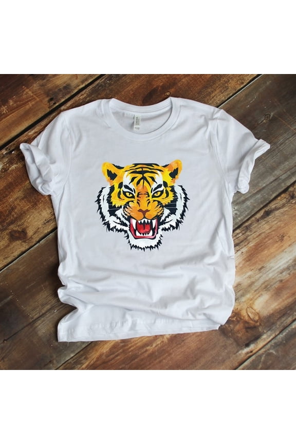 AweS-ome Tiger T-shirt, Cool Tigers Lover Birthday Gift T-shirt, Bengal Siberian Asian Zoo Animals Party Zookeeper Costume Present T-EE ShirT-S