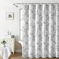 thumbnail image 1 of Awellife Gray Shower Curtain,Cotton Floral Cottagecore Shower Curtain for Bathroom 72" W x 72" L, 1 of 1