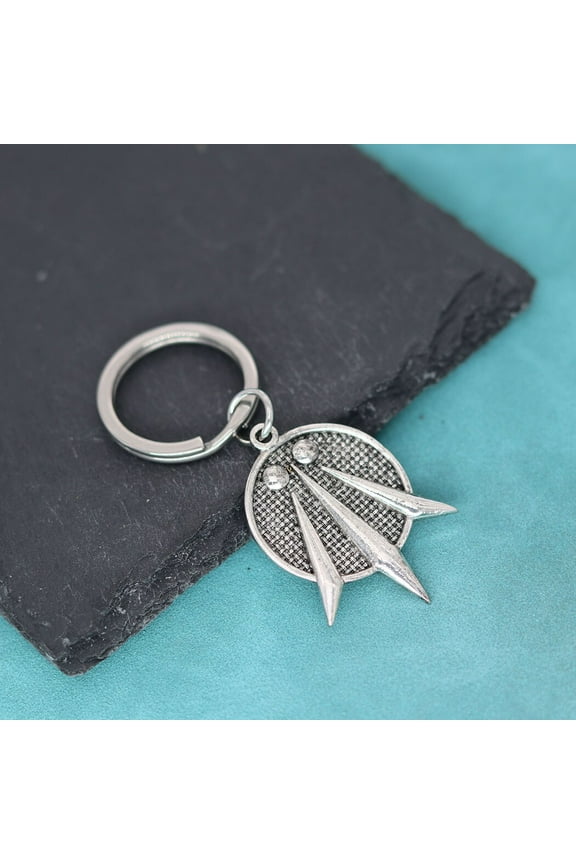 Awen The Three Rays of Light Key Chain Talisman Pendant Keychain Bardic Druidry Irish Wicca Witchy Keyring Party Jewelry