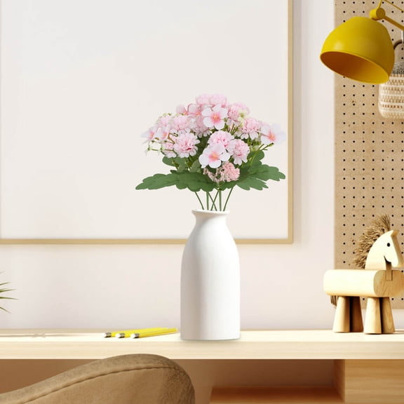 HCBY 2pcs Artificial Baby's Breath Flowers Hydrangea Plants Bouquet for Bride Bridesmaid Centerpieces Floral Arrangement Home Decoration