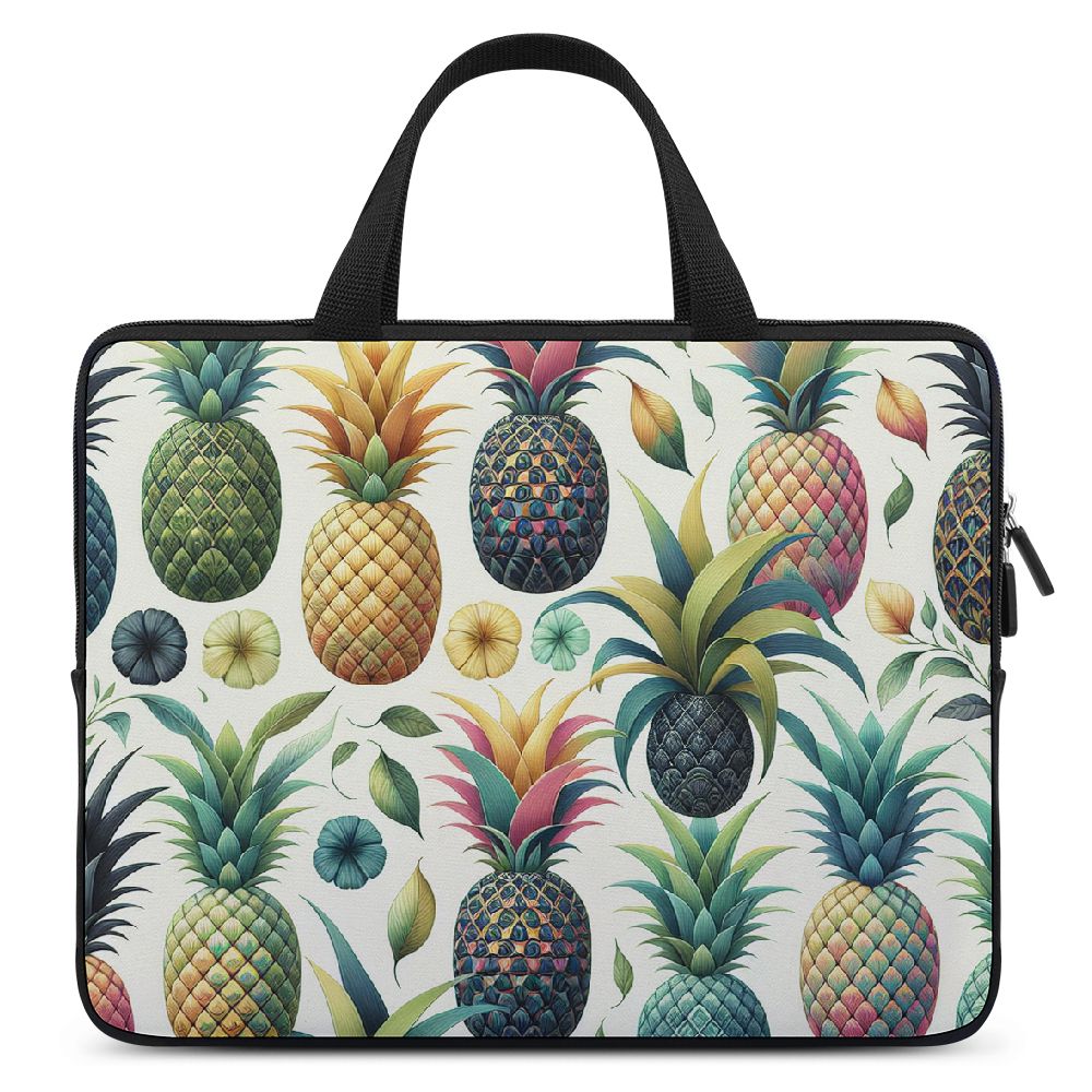 Awerp Colorful Pineapple Leaves Summer Tropical Fruit Print Neoprene ...