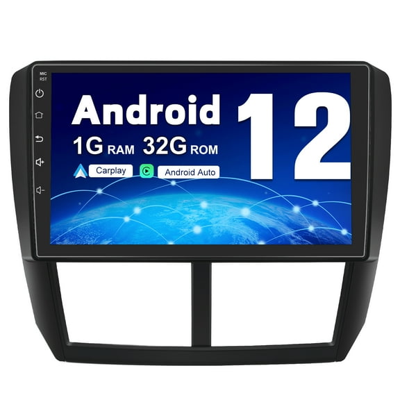 Awesafe 10 Inch Car Radio Stereo for Subaru Forester 2008-2012 Andriod 12 1GB+32GB with Carplay Android AUTO Bluetooth GPS Navigation Wifi