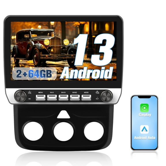 Awesafe Car Radio Stereo for Dodge Ram 1500 2500 3500 2013-2018 Android 13 2G+64G Wireless CarPlay/Android Auto GPS FM WiFi USB SWC (Manual AC Only)