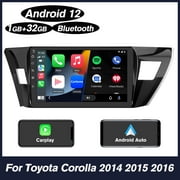 Awesafe Wireless Carplay Car Stereo for Toyota Corolla 2013 2014 2015 2016 with Android Auto,10 Touchscreen 32GB Radio GPS Navigation WiFi FM ABluetooth +Mic