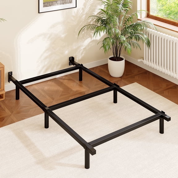 Awesofurni Twin Bed Frame, 7-inch Heavy Duty Basics Metal Bed Frame for Box Spring and Mattress, Noise-Free, Adjustable Length, Easy Assembly