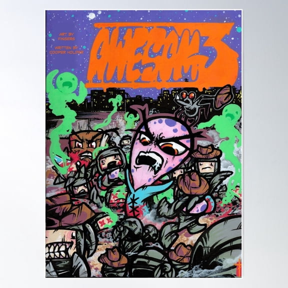 Awesom3 Comic Cover 1 Poster Wall Art, Modern Wall Decor For Living Room Bedroom, 8x12 UNFRAMED