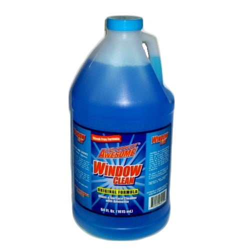 Awesome 240 Glass Cleaner Refill, 64 oz, Blue, Liquid
