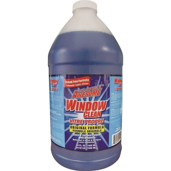 Awesome 240 Glass Cleaner Refill, 64 oz, Blue, Liquid