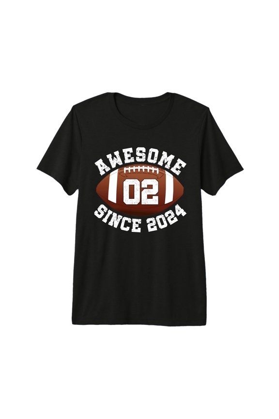 Awesome 2nd Work Anniversary American Football Comfort Colors Premium Tri-Blend T-Shirt