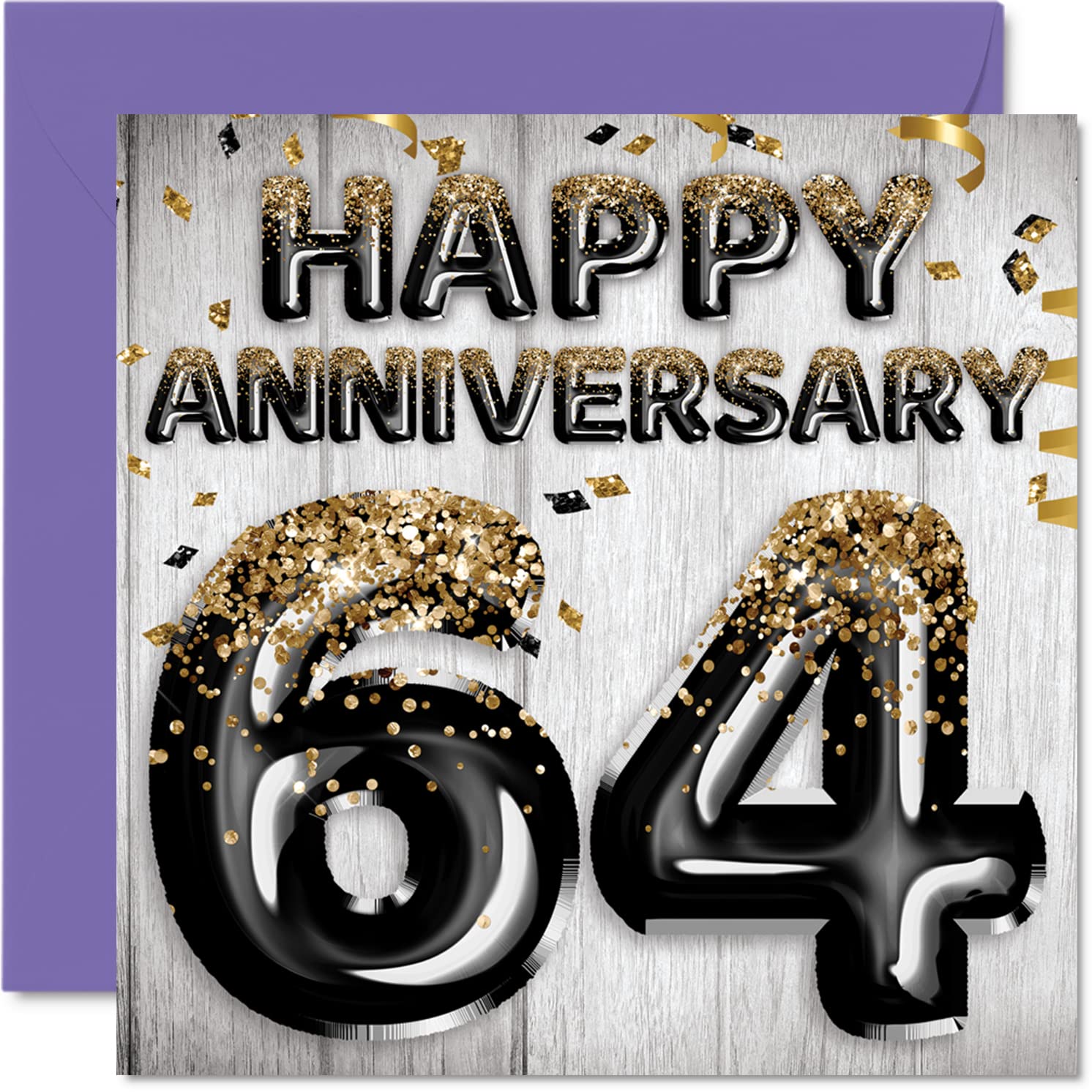Awesome 64th Anniversary Card for Husband Boyfriend Wife Girlfriend