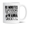thumbnail image 1 of Awesome 80 Minutes 15 Positions No Protection Wanna Ruck Pottery Coffee Mug, Rugby Tea Mug, Rugby Cup Gift Ideas For Men / Women, Rugby White Ceramic Teacup 11 Oz., 1 of 7