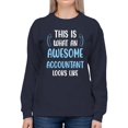 thumbnail image 1 of Awesome Accountant Looks Like Sweatshirt Women -Smartprints Designs, Female 5X-Large, 1 of 4
