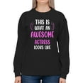 thumbnail image 1 of Awesome Actress Looks Like Sweatshirt Women -Smartprints Designs, Female Large, 1 of 4