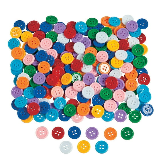 Awesome Adhesive Buttons - Craft Supplies - 800 Pieces