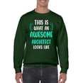 thumbnail image 1 of Awesome Architect Looks Like Sweatshirt Men -Smartprints Designs, Male 3X-Large, 1 of 4