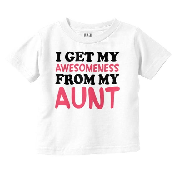 Awesome Aunt Funny Cute Niece Nephew Toddler Boy Girl T Shirt Infant Toddler Brisco Brands 3T