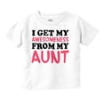 thumbnail image 1 of Awesome Aunt Funny Cute Niece Nephew Toddler Boy Girl T Shirt Infant Toddler Brisco Brands 6M, 1 of 6