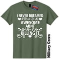 thumbnail image 1 of Awesome Aunt T-Shirt Mothers Day Baby Shower Gender Reveal Funny Unisex Womans The Twisted Donut, 1 of 5