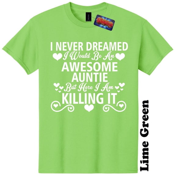 Awesome Auntie T-Shirt Mothers Day Baby Shower Gender Reveal Funny Unisex Womans The Twisted Donut