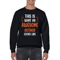 thumbnail image 1 of Awesome Author Looks Like Sweatshirt Men -Smartprints Designs, Male 4X-Large, 1 of 4