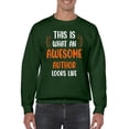 thumbnail image 1 of Awesome Author Looks Like Sweatshirt Men -Smartprints Designs, Male Small, 1 of 4