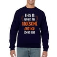 thumbnail image 1 of Awesome Author Looks Like Sweatshirt Men -Smartprints Designs, Male Small, 1 of 4