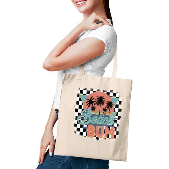 Awesome Beach Bum Retro Summer Beach Tote Bag