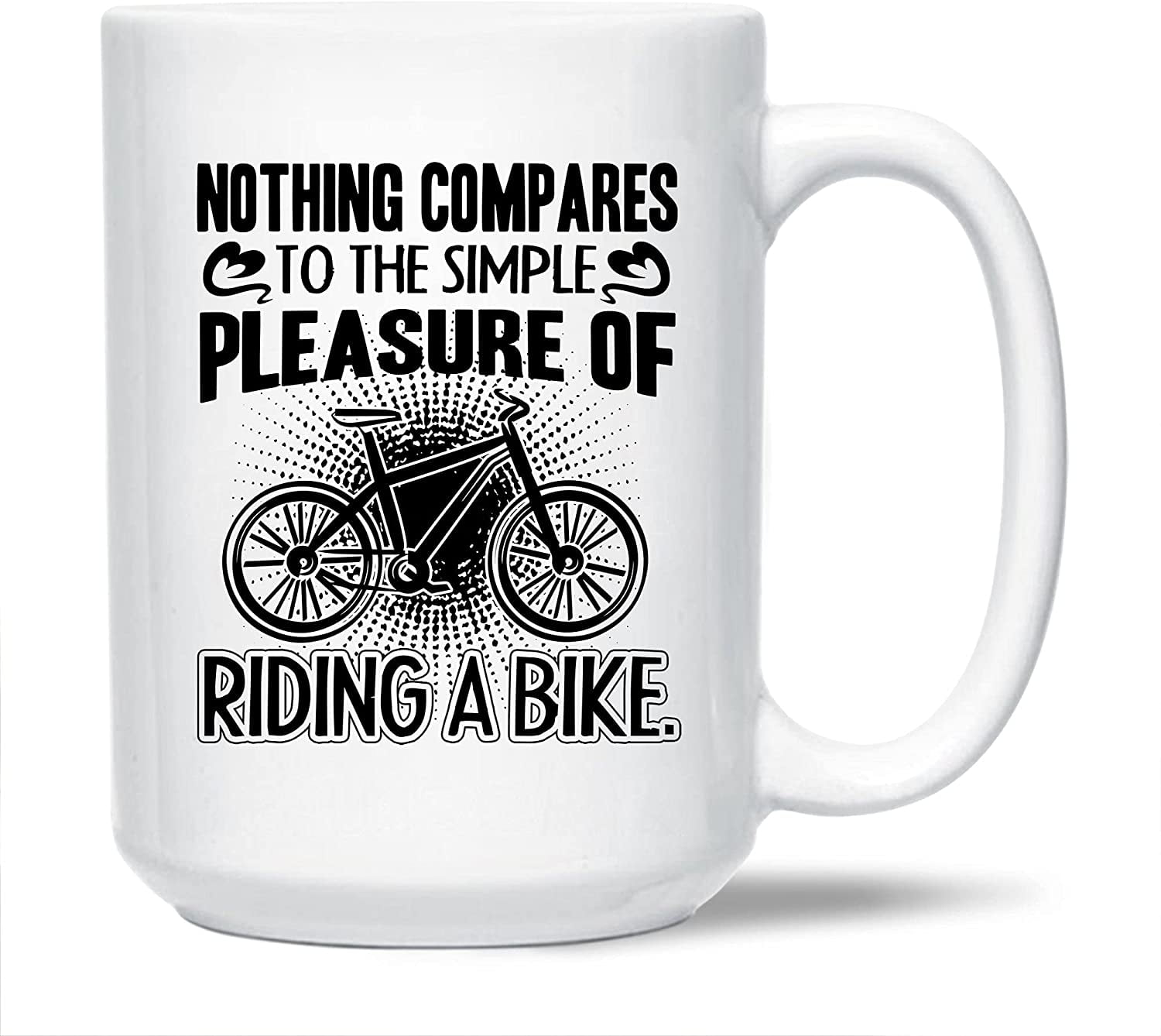 Awesome Bicycle Decorative Mug, Nothing Compares To The Simple Pleasure Of Riding A Bike Pottery