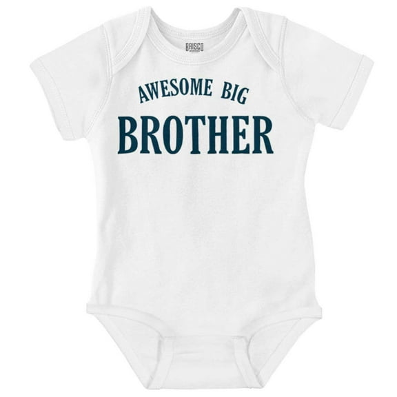 Awesome Big Brother Cute Sibling Bodysuit Jumper Boys Infant Baby Brisco Brands 18M