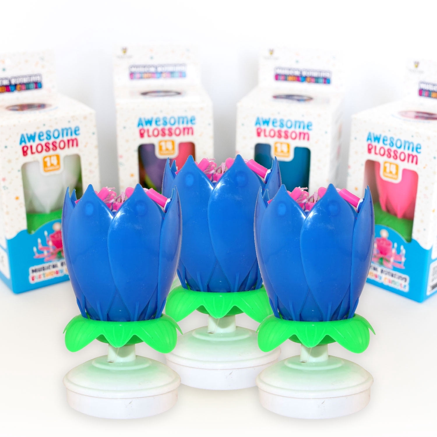 3pk-awesome-blossom-14-candle-musical-lotus-flower-birthday-candle