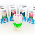 thumbnail image 1 of Awesome Blossom - 14 Candle Musical Lotus Flower Birthday Candle that Opens, Spins and Plays Happy Birthday (Single, White), 1 of 5