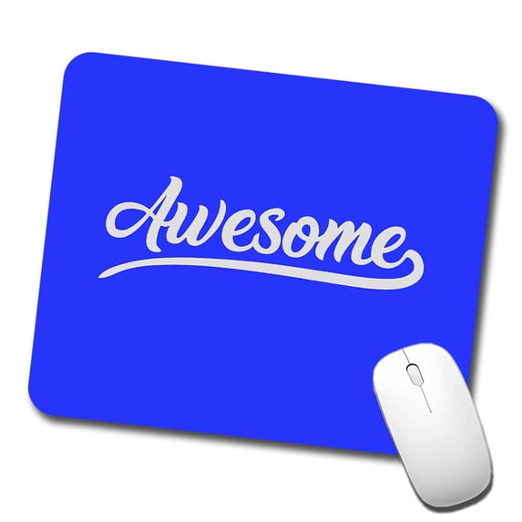 Awesome Blue Mouse Pad Low Profile Gaming Mat