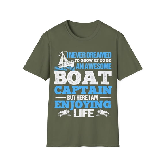 Awesome Boat Captain Boating Owner Sailor Boater Sailing TShirt
