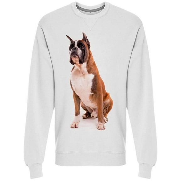 Awesome Boxer. Portrait Sweatshirt Men -Image by Shutterstock, Male x-Large