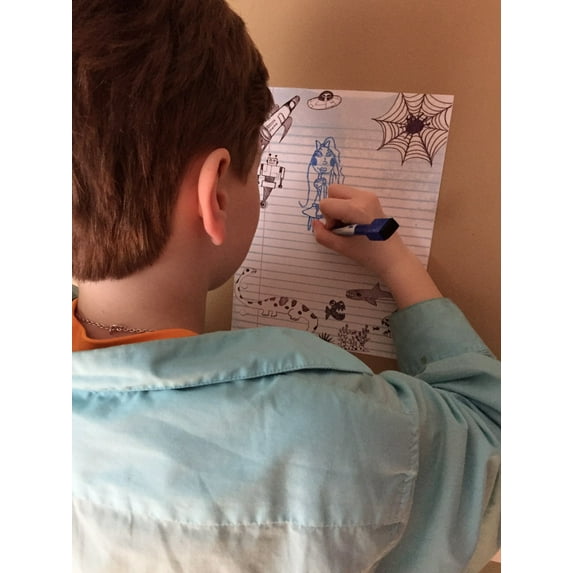 Awesome Boys Doodle Dry Erase Locker Decal