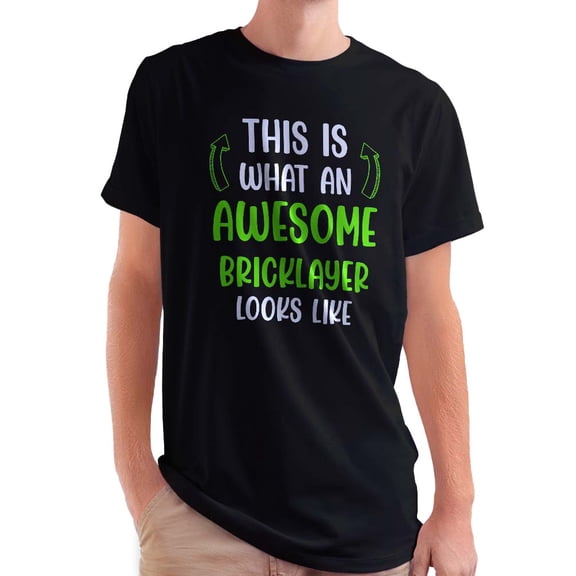 Awesome Bricklayer Looks Like T-Shirt Men -Smartprints Designs, Male 5X-Large