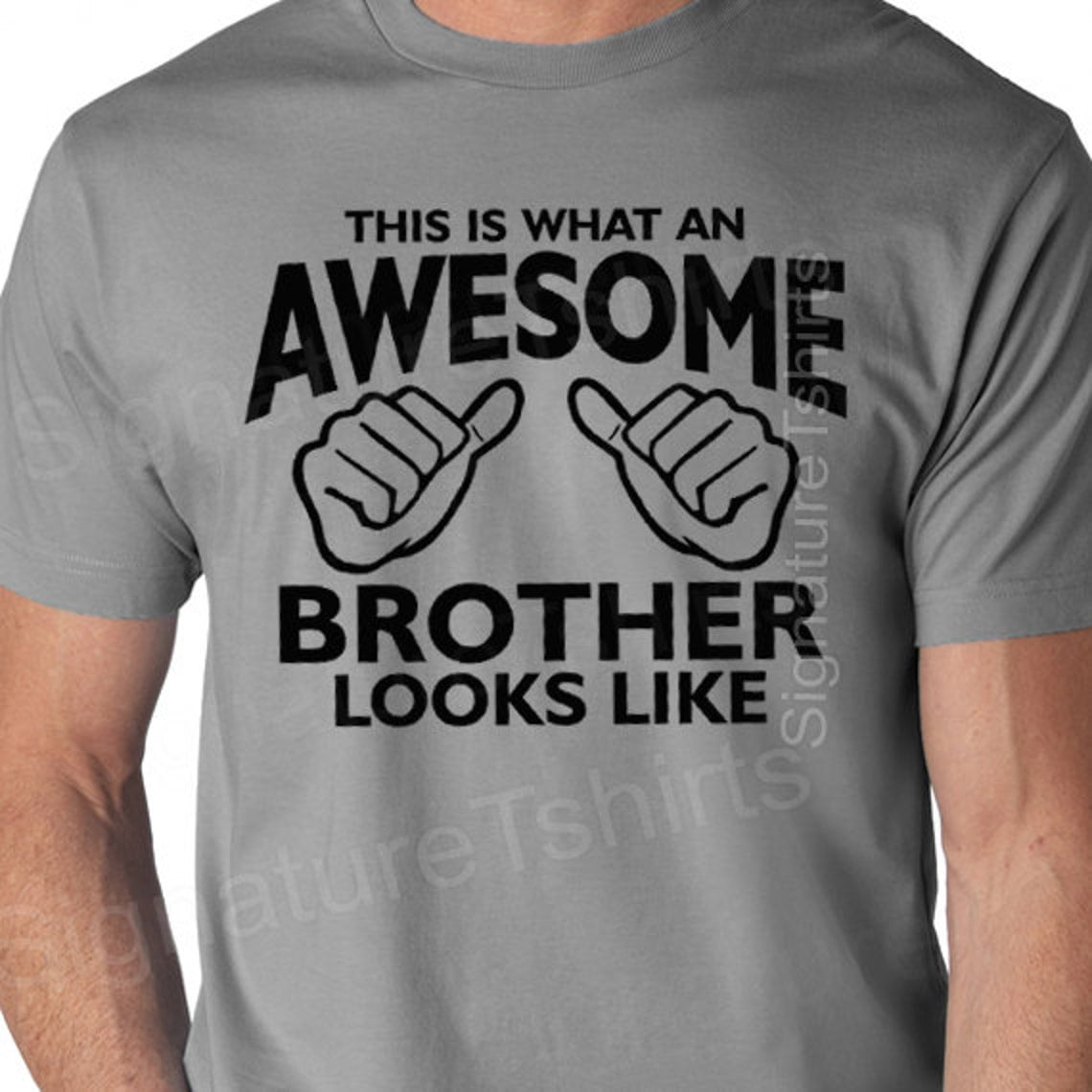 Awesome Brother Shirt Funny Mens T Shirt Gift For Brother Birthday Gift ...