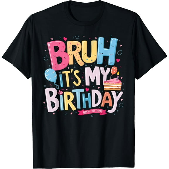 Awesome Bruh It's My Birthday for Kids' Party Funny T-Shirt