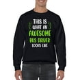 thumbnail image 1 of Awesome Bus Driver Looks Like Sweatshirt Men -Smartprints Designs, Male XX-Large, 1 of 4
