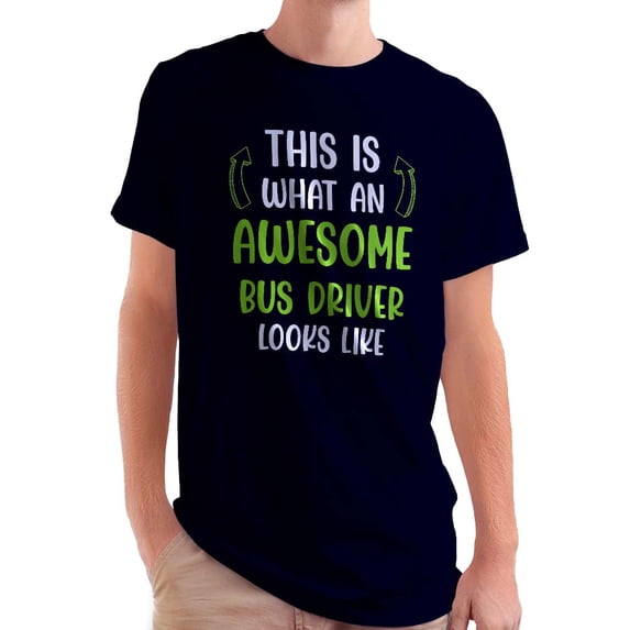 Awesome Bus Driver Looks Like T-Shirt Men -Smartprints Designs, Male x-Large