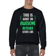 thumbnail image 1 of Awesome Butcher Looks Like Sweatshirt Men -Smartprints Designs, Male 5X-Large, 1 of 4