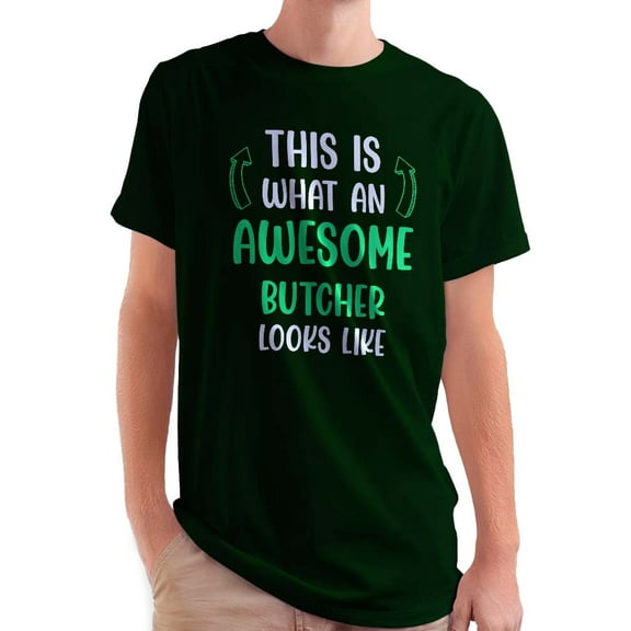 Awesome Butcher Looks Like T-Shirt Men -Smartprints Designs, Male 5X-Large